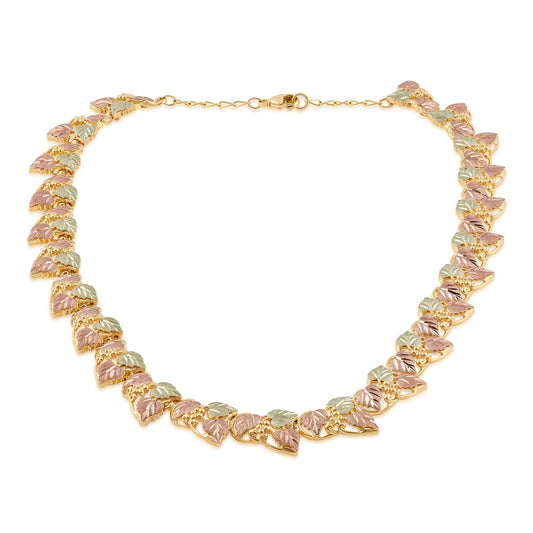 10K yellow gold chainsaw link necklace by Landstrom's Black Hills Gold