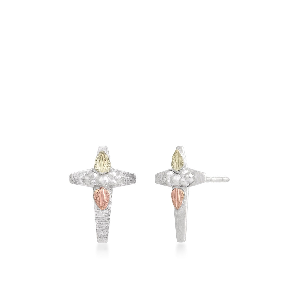 Sterling silver cross earrings by Landstrom's Black Hills Gold