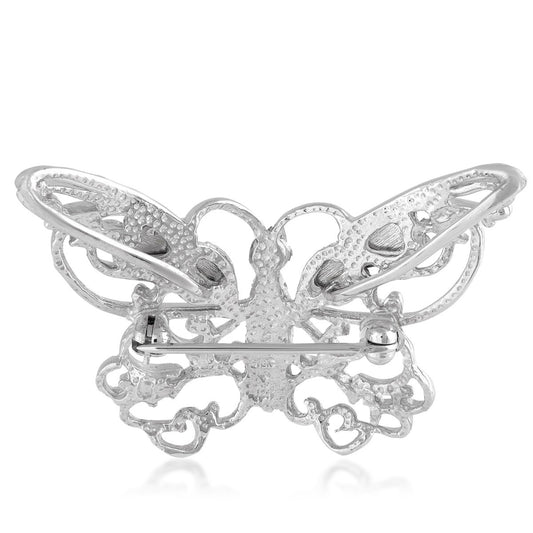Sterling silver diamond cut butterfly brooch by Landstrom's Black Hills Gold