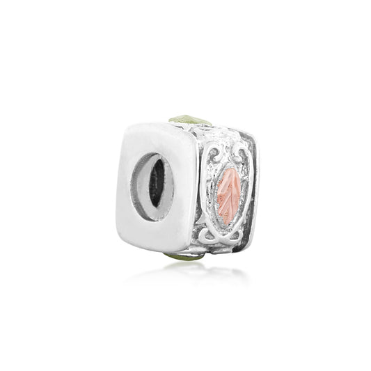 Sterling silver square bracelet bead by Landstrom's Black Hills Gold