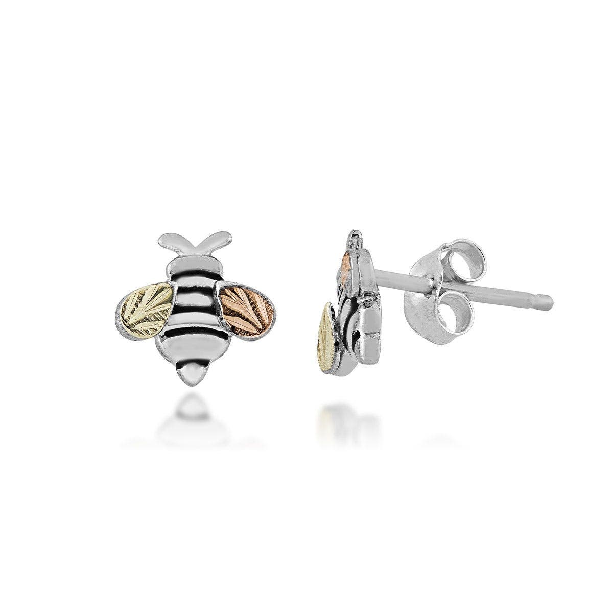 Sterling silver bee earrings by Mt. Rushmore Black Hills Gold