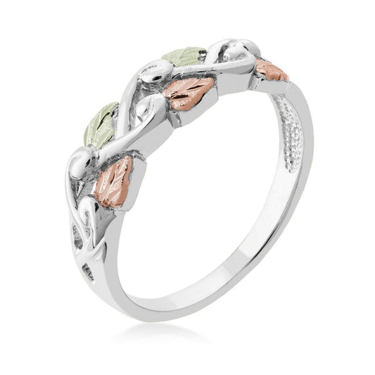 Sterling silver vine and leaf ring by Mt. Rushmore Black Hills Gold