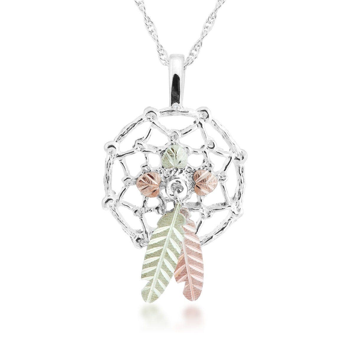 Sterling silver dreamcatcher pendant by Mt. Rushmore Black Hills Gold