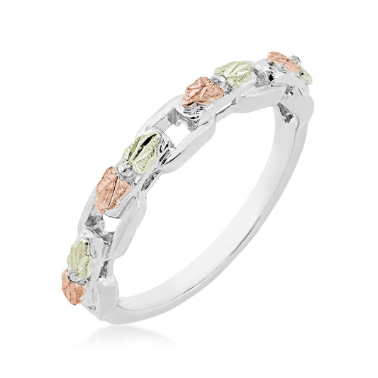 Sterling silver link ring by Landstrom's Black Hills Gold