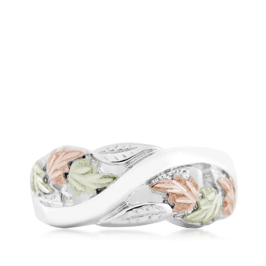 Sterling silver bypass leaf ring by Mt. Rushmore Black Hills Gold