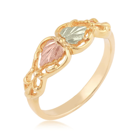 10K yellow gold leaf and vine ring by Landstrom's Black Hills Gold