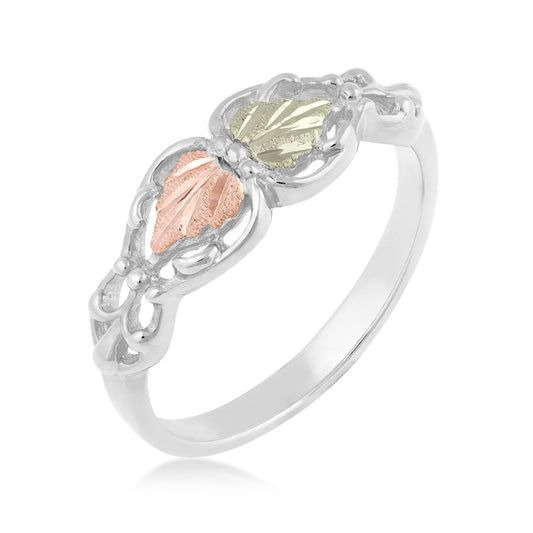 Sterling silver leaf and vine ring by Landstrom's Black Hills Gold