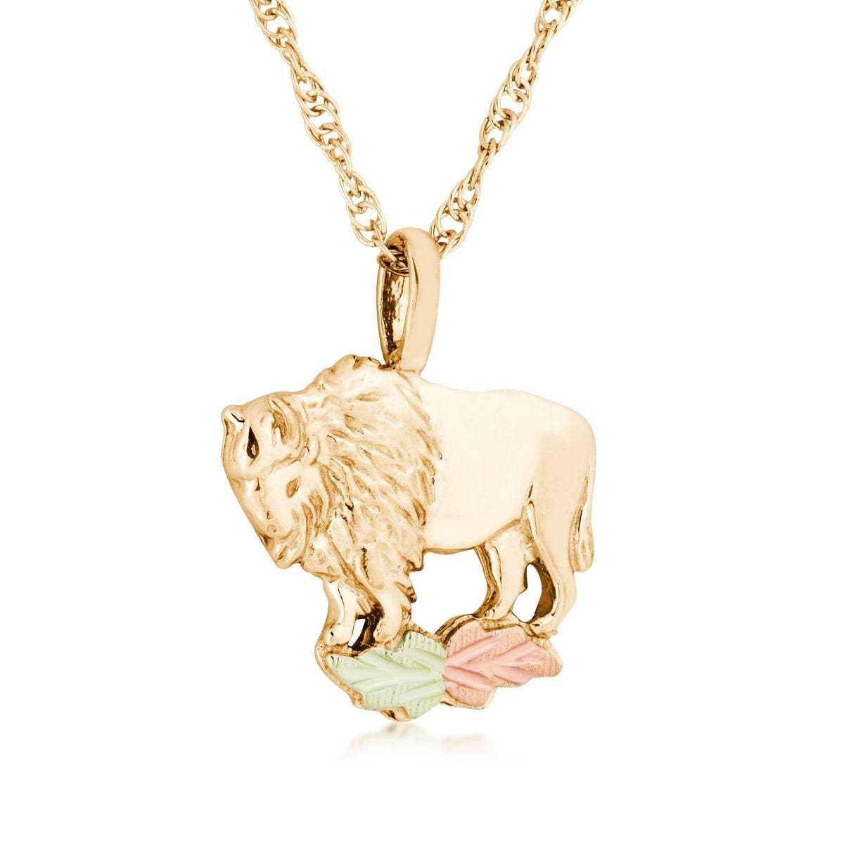 10K yellow gold buffalo pendant by Mt. Rushmore Black Hills Gold