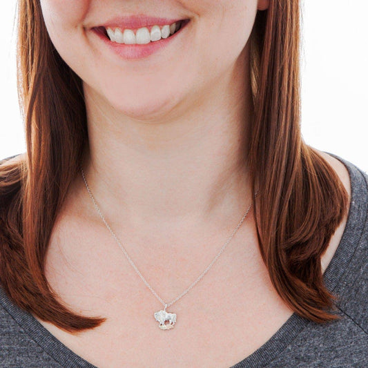 Sterling silver buffalo pendant by Mt. Rushmore Black Hills Gold
