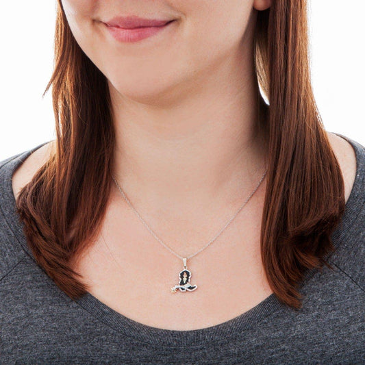 Sterling silver antiqued cowboy boot pendant featuring leaves by Mt. Rushmore Black Hills Gold
