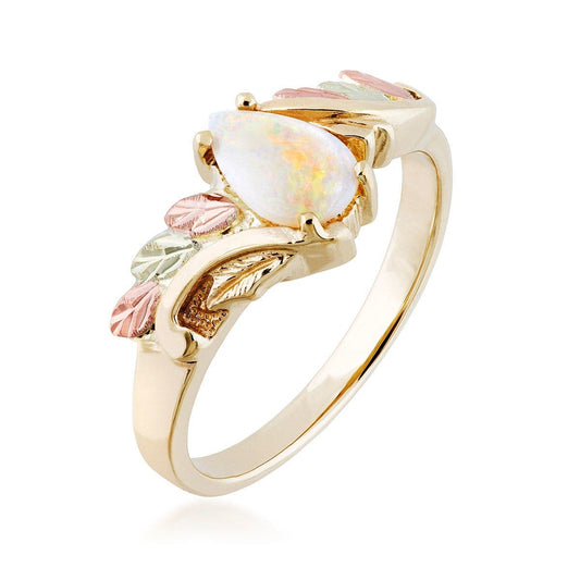 10K yellow gold pear opal ring by Mt. Rushmore Black Hills Gold