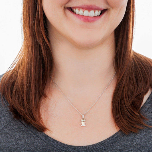 Sterling silver owl pendant by Mt. Rushmore Black Hills Gold