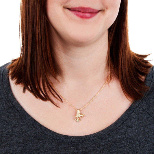 10K yellow gold eagle and branch pendant by Mt. Rushmore Black Hills Gold