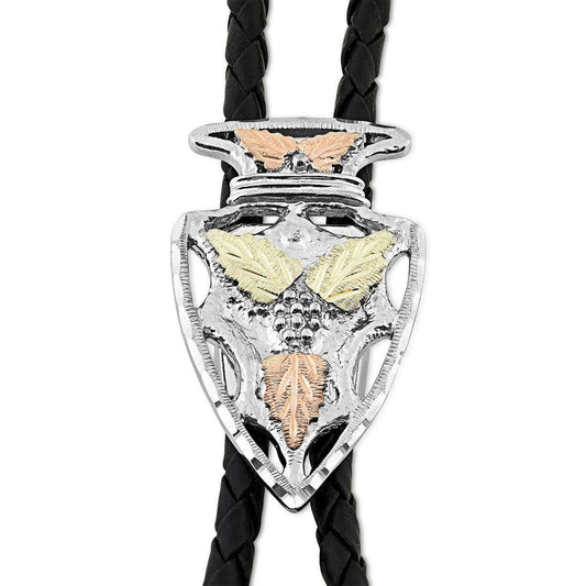 Sterling silver arrowhead bolo tie by Mt. Rushmore Black Hills Gold