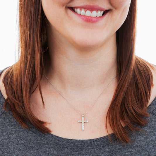 Sterling silver stamped cross pendant by Mt. Rushmore Black Hills Gold