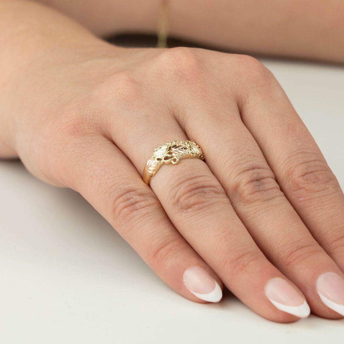 10K yellow gold grape cluster and leaf ring by Mt. Rushmore Black Hills Gold