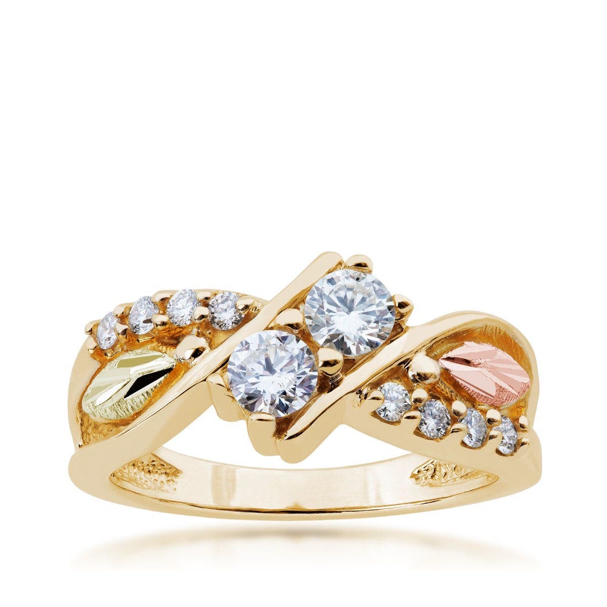 10K yellow gold 2BeLoved 5/8 ct. tw. round brilliant diamond anniversary ring by Mt. Rushmore Black Hills Gold