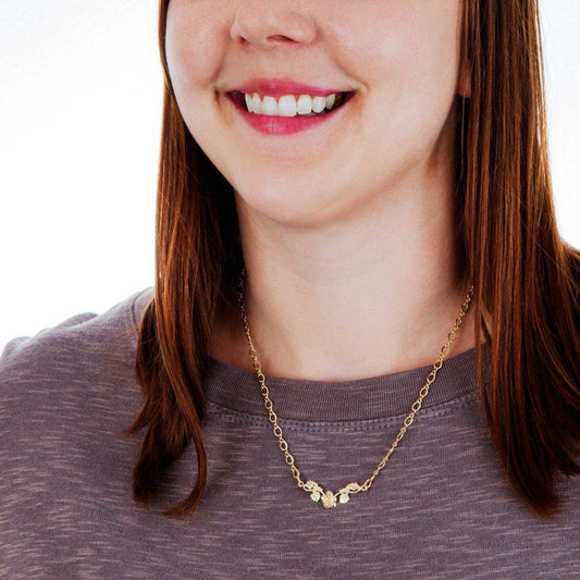 10K yellow gold rose vine necklace by Mt. Rushmore Black Hills Gold