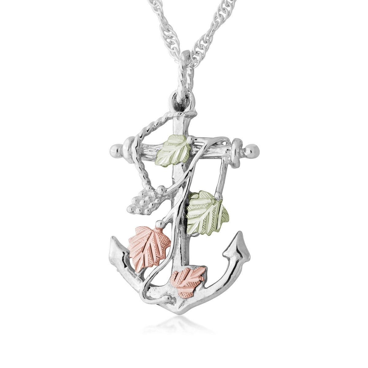 Sterling silver anchor pendant by Mt. Rushmore Black Hills Gold