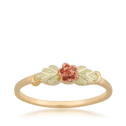 10K yellow gold small rose ring by Mt. Rushmore Black Hills Gold