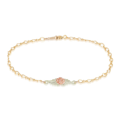 10K yellow gold rose bracelet by Mt. Rushmore Black Hills Gold