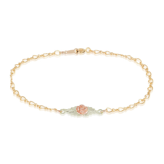 10K yellow gold rose bracelet by Mt. Rushmore Black Hills Gold
