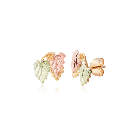 10K yellow gold grapevine earrings by Landstrom's Black Hills Gold