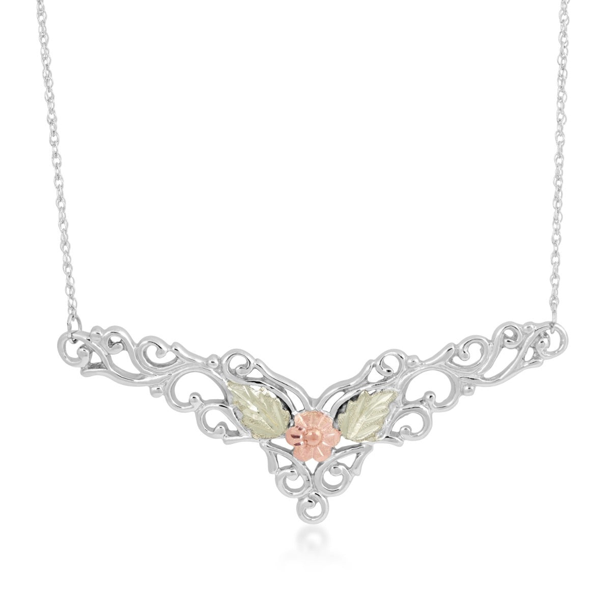 Sterling silver chevron vine necklace by Landstrom's Black Hills Gold