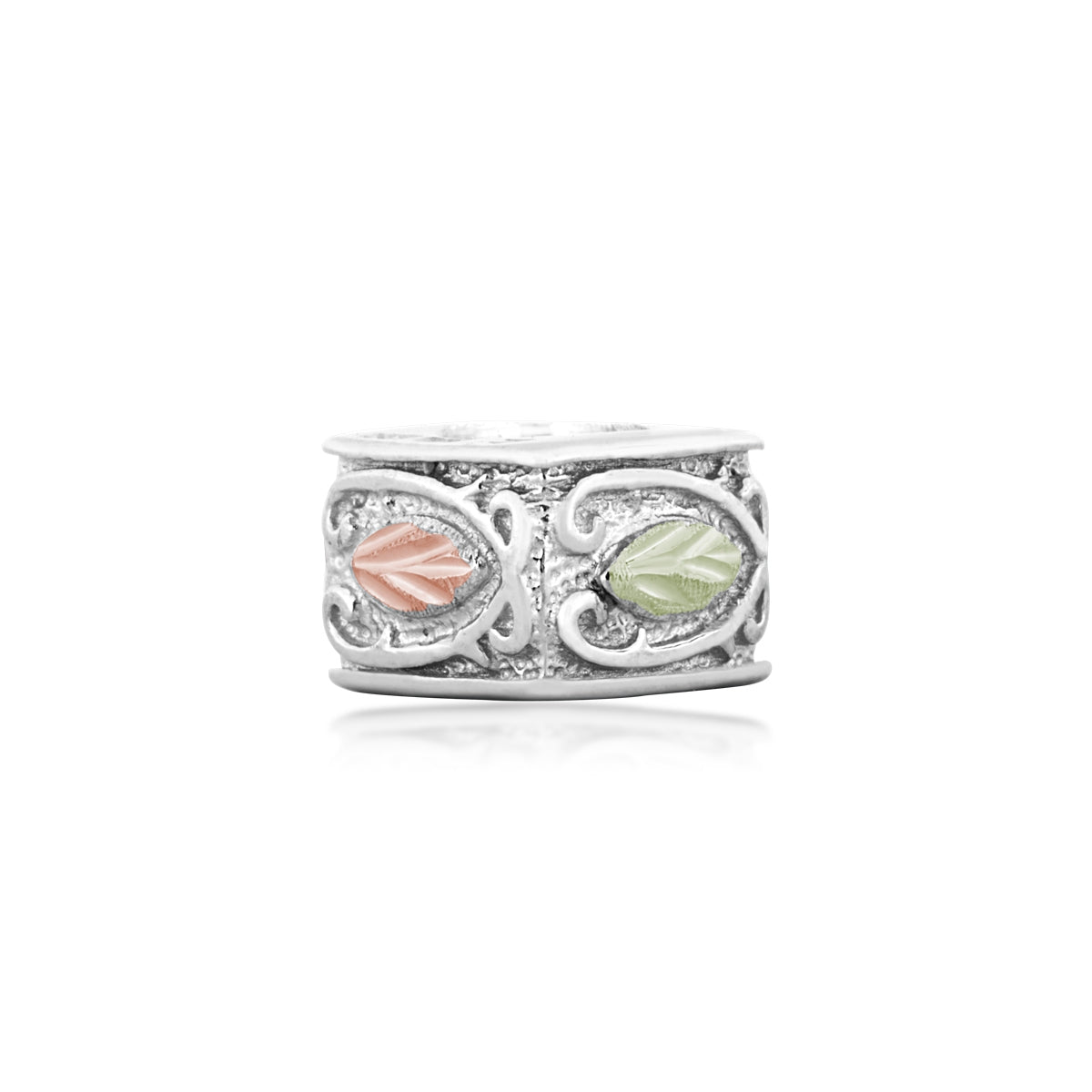 Sterling silver square bracelet bead by Landstrom's Black Hills Gold