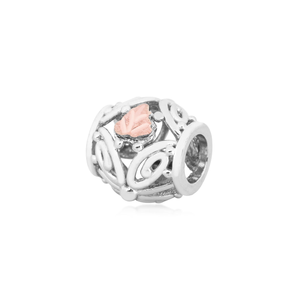Sterling silver open bracelet bead by Landstrom's Black Hills Gold