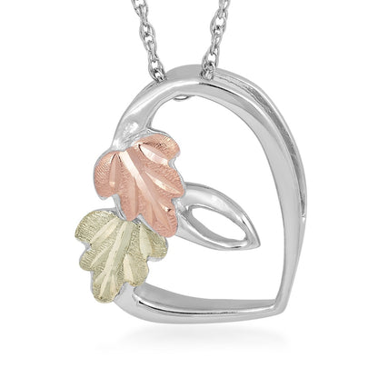 Sterling silver sliding heart pendant by Landstrom's Black Hills Gold