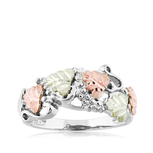 10K white gold grape cluster and leaf ring by Mt. Rushmore Black Hills Gold