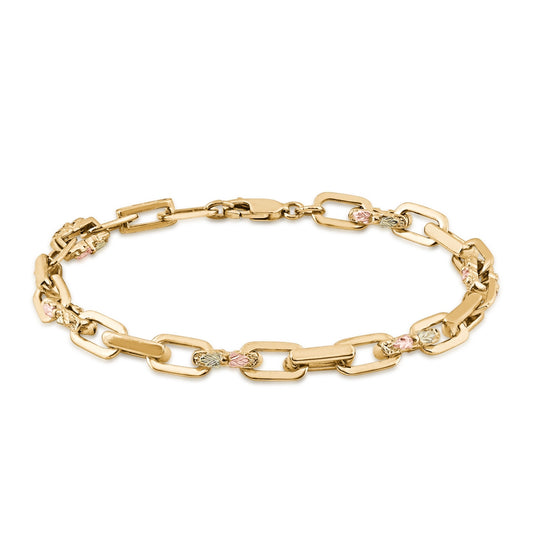 10K yellow gold 5.5mm 7.5" link bracelet by Landstrom's Black Hills Gold