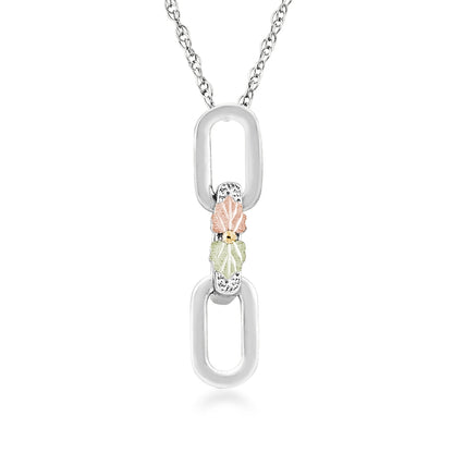 Sterling silver link dangle pendant by Landstrom's Black Hills Gold
