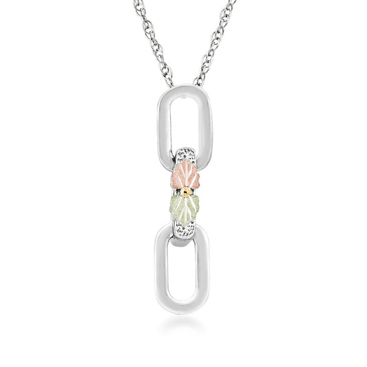 Sterling silver link dangle pendant by Landstrom's Black Hills Gold