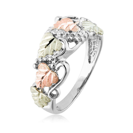10K white gold grape cluster and leaf ring by Mt. Rushmore Black Hills Gold