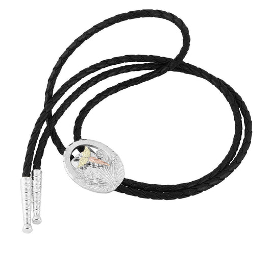 Sterling silver pheasant bolo tie by Mt. Rushmore Black Hills Gold