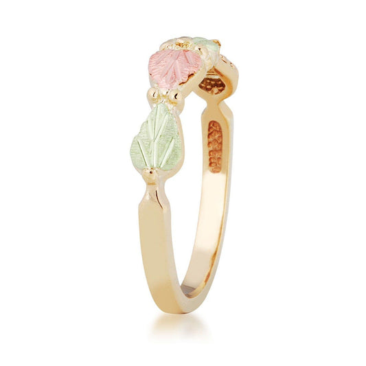 10K yellow gold four leaf milgrain ring by Mt. Rushmore Black Hills Gold