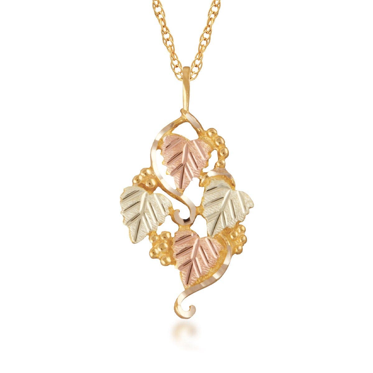 10K yellow gold leaf grapevine pendant by Mt. Rushmore Black Hills Gold