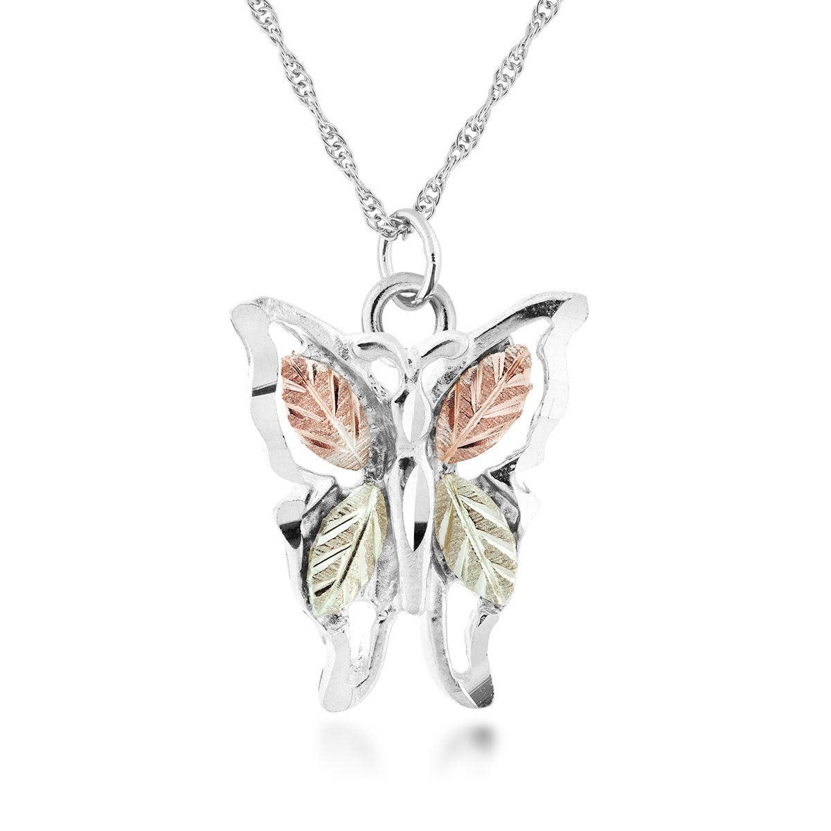 Sterling silver butterfly pendant by Mt. Rushmore Black Hills Gold
