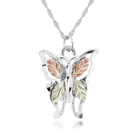 Sterling silver butterfly pendant by Mt. Rushmore Black Hills Gold