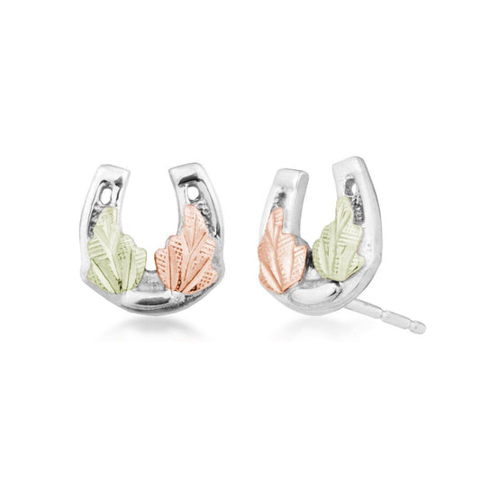 Sterling silver horseshoe earrings by Mt. Rushmore Black Hills Gold