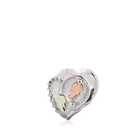 Sterling silver heart bead by Mt. Rushmore Black Hills Gold