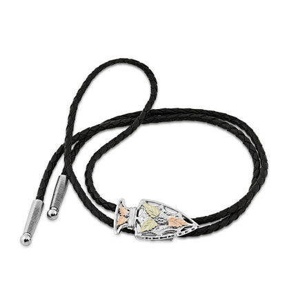 Sterling silver arrowhead bolo tie by Mt. Rushmore Black Hills Gold