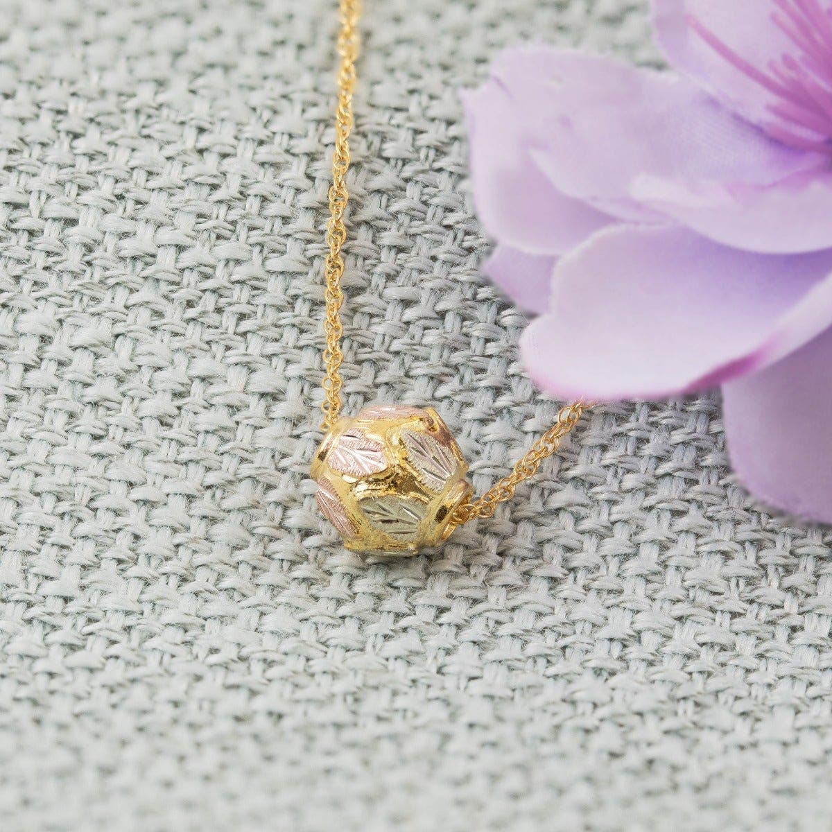 10K yellow gold ball pendant by Mt. Rushmore Black Hills Gold