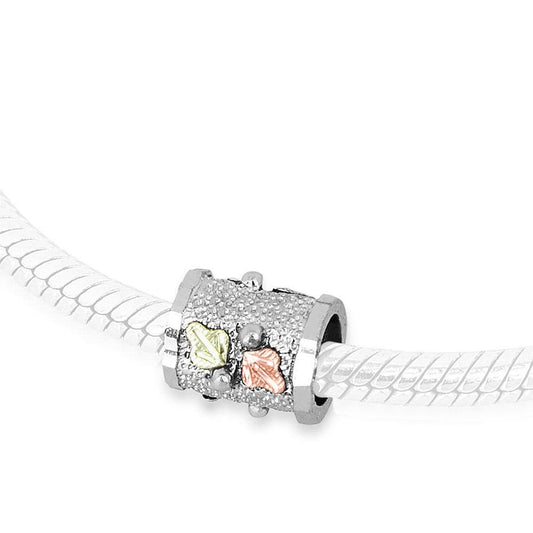 Sterling silver bracelet bead by Mt. Rushmore Black Hills Gold