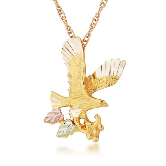 10K yellow gold flying eagle pendant by Mt. Rushmore Black Hills Gold