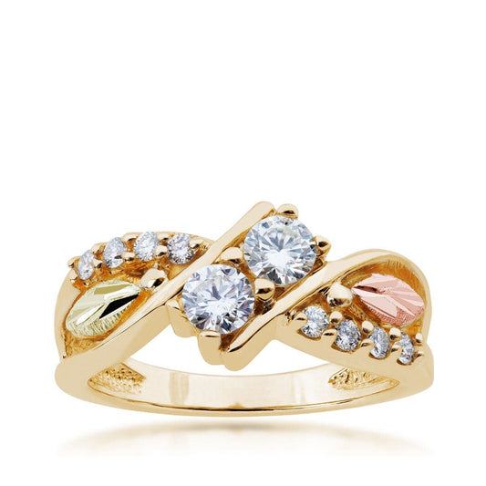 10K yellow gold 2BeLoved 5/8 ct. tw. round brilliant diamond anniversary ring by Mt. Rushmore Black Hills Gold