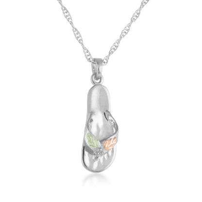 Sterling silver flip flop pendant by Mt. Rushmore Black Hills Gold