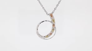 Sterling silver diamond cut circle journey pendant by Mt. Rushmore Black Hills Gold, product video